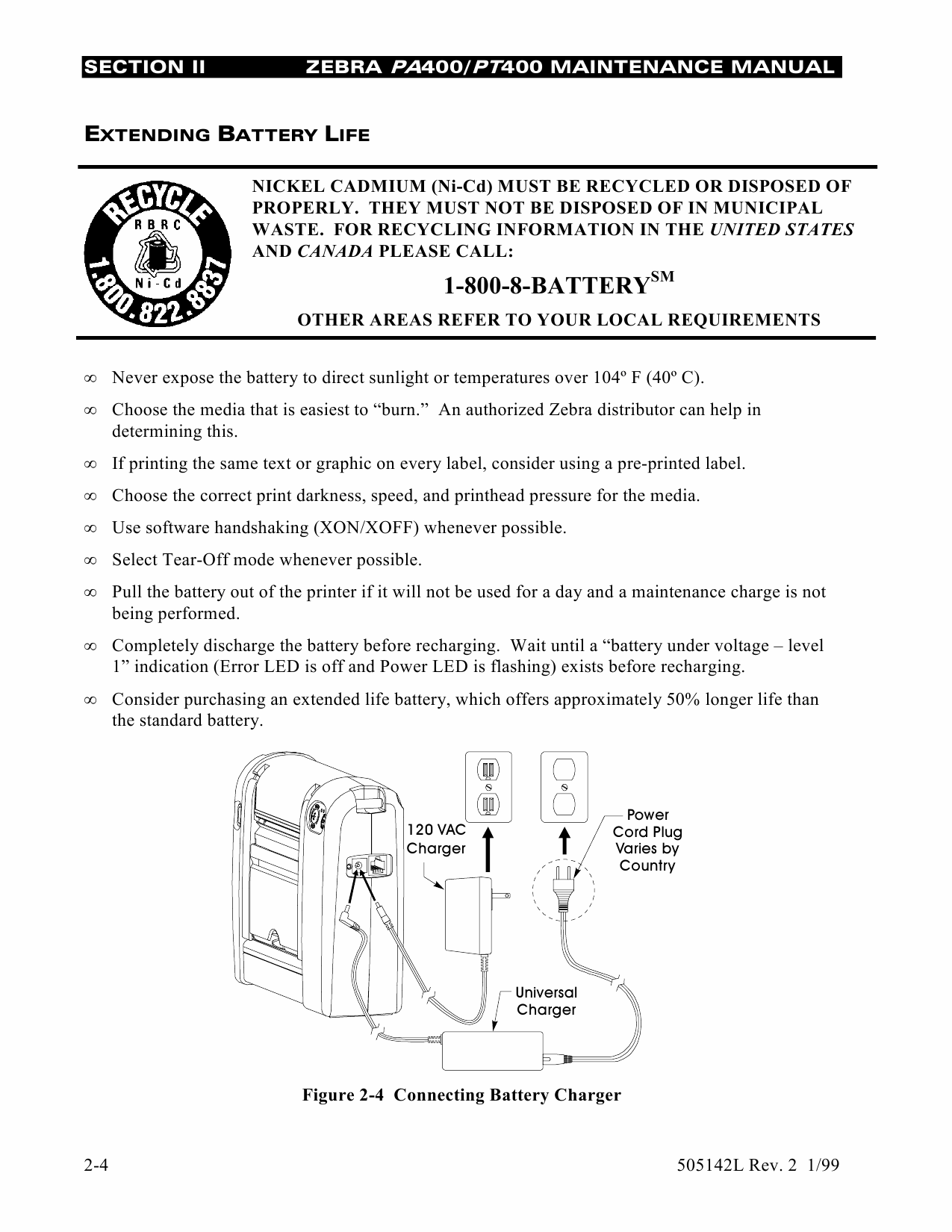 Zebra Label PT400 Maintenance Service Manual-2